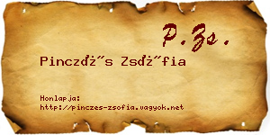 Pinczés Zsófia névjegykártya